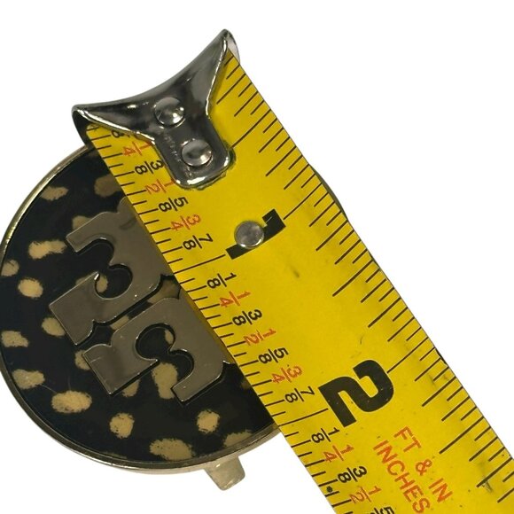 Tory Burch Logo Black and Gold Tone Metal Belt Buckle Only - Picture 8 of 8